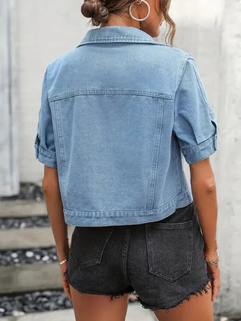 R&B | Jacke Kurzarm Denimjacke