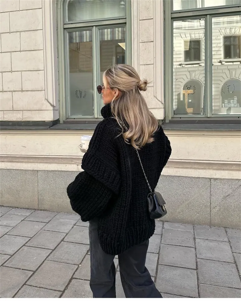 R&B | Chunky Strickpullover Oversized und Trendy Perfekt für Den Herbst