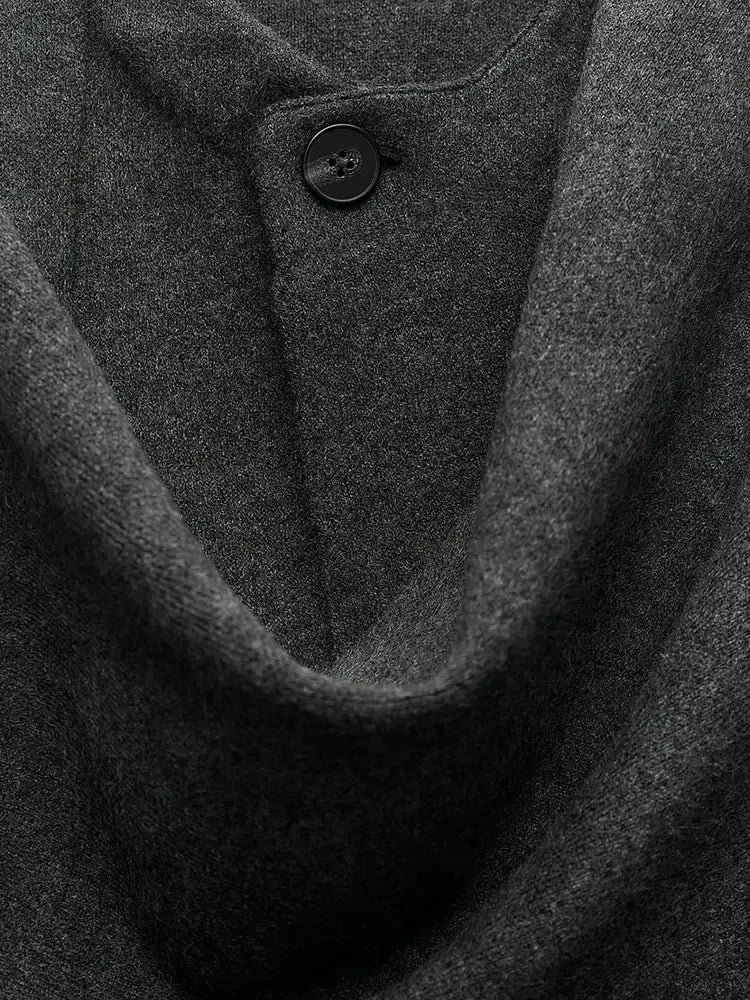 R&B | Gestrickte Capejacke Mit Schal Für Damen Im Eleganten Herbststil