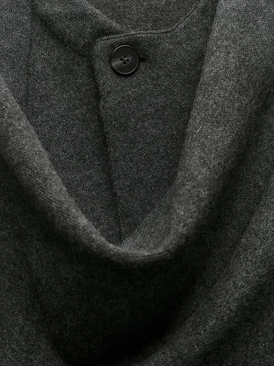 R&B | Gestrickte Capejacke Mit Schal Für Damen Im Eleganten Herbststil