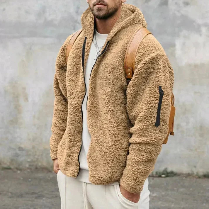 R&B | Herren Kapuzen-Fleecejacke
