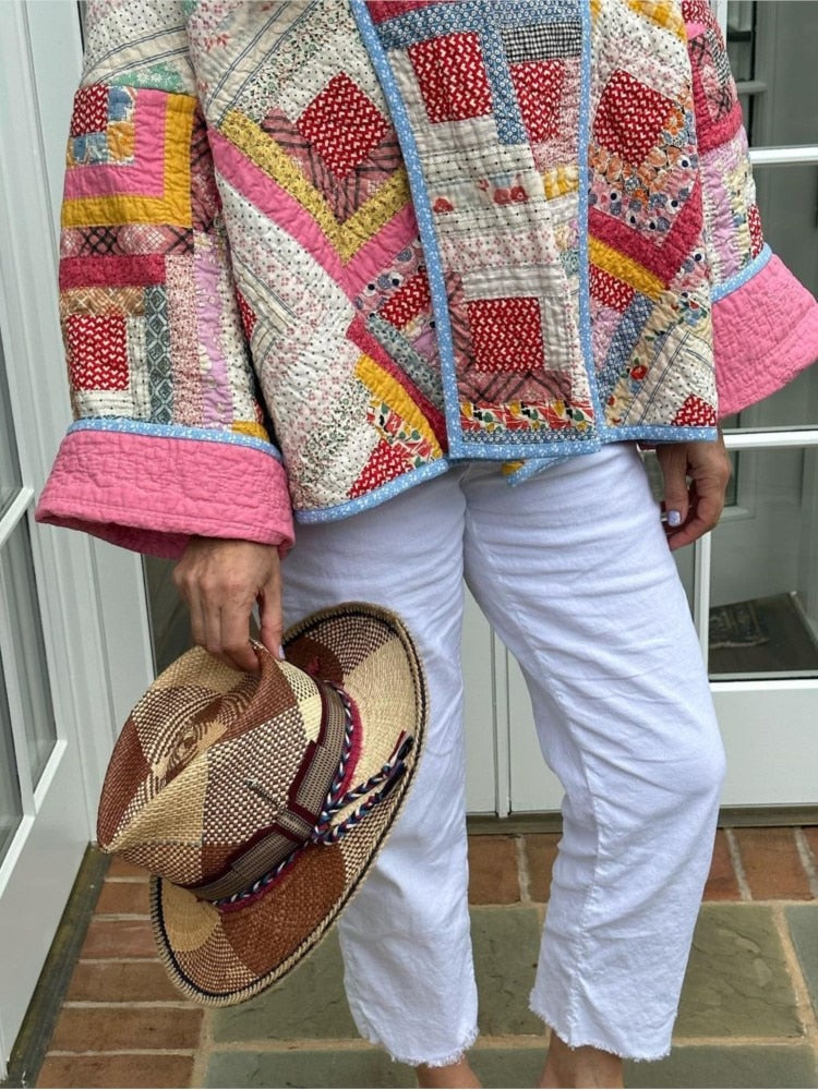 R&B | Lässige Patchwork Steppjacke
