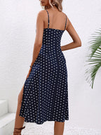 Langes Boho Kleid mit Blumenmuster für Damen