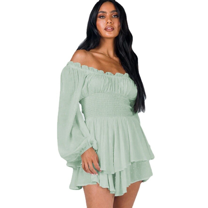 Shoulder-Kleid mit Rüschen | Haven