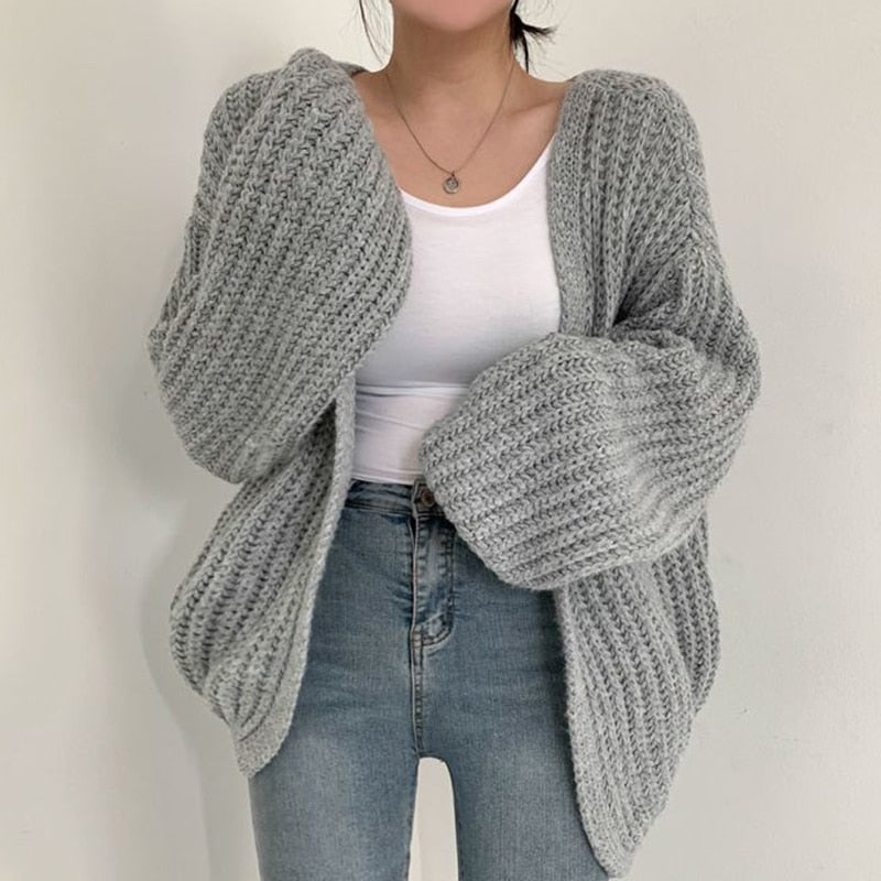 R&B | Oversized-Strickweste Aus Dickem Garn für Frauen