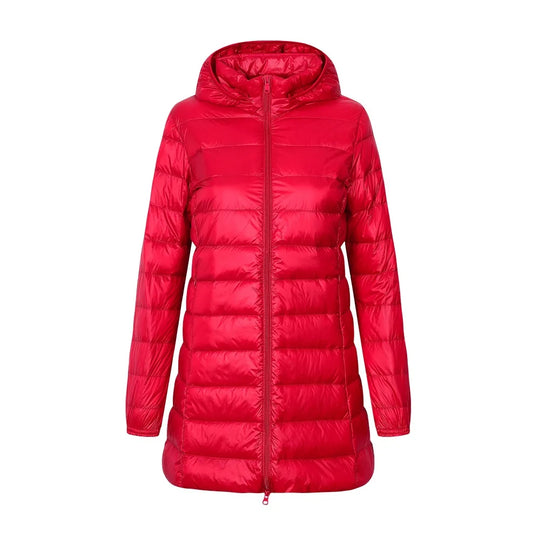 R&B | Winter Daunenjacke mit Kapuze - Lang