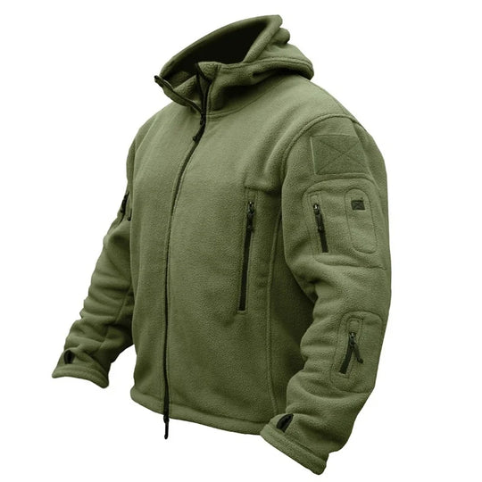 R&B | Taktische Fleecejacke mit Kapuze Polyester Wärme und Funktionalität