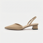 R&B Damen Slingback Pumps Spitz Geschlossen mit Absatz