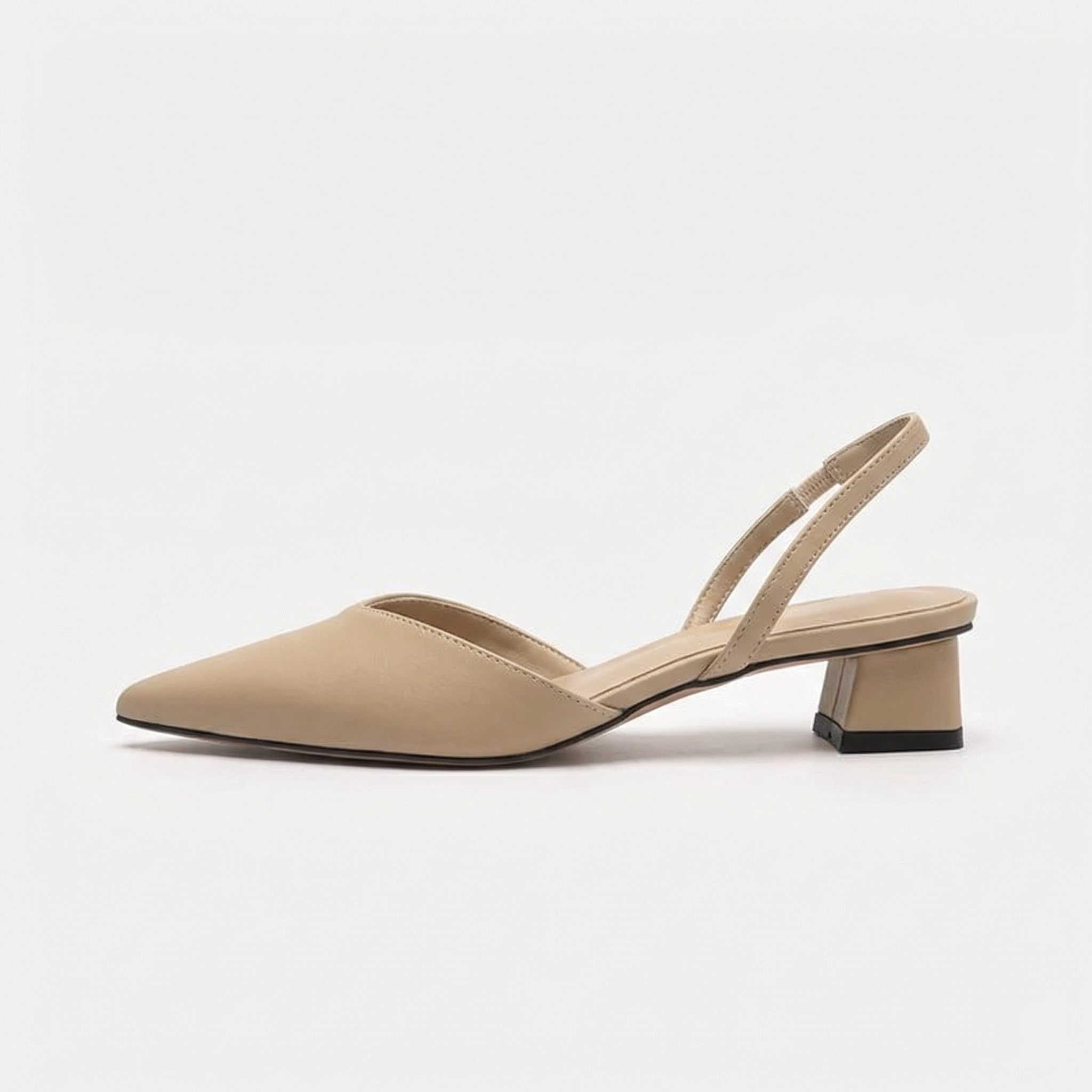 R&B Damen Slingback Pumps Spitz Geschlossen mit Absatz