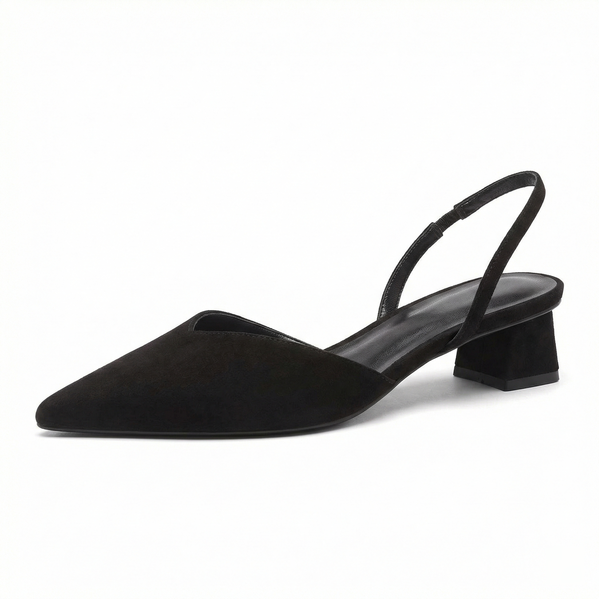 R&B Damen Slingback Pumps Spitz Geschlossen mit Absatz