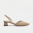 R&B Damen Slingback Pumps Spitz Geschlossen mit Absatz