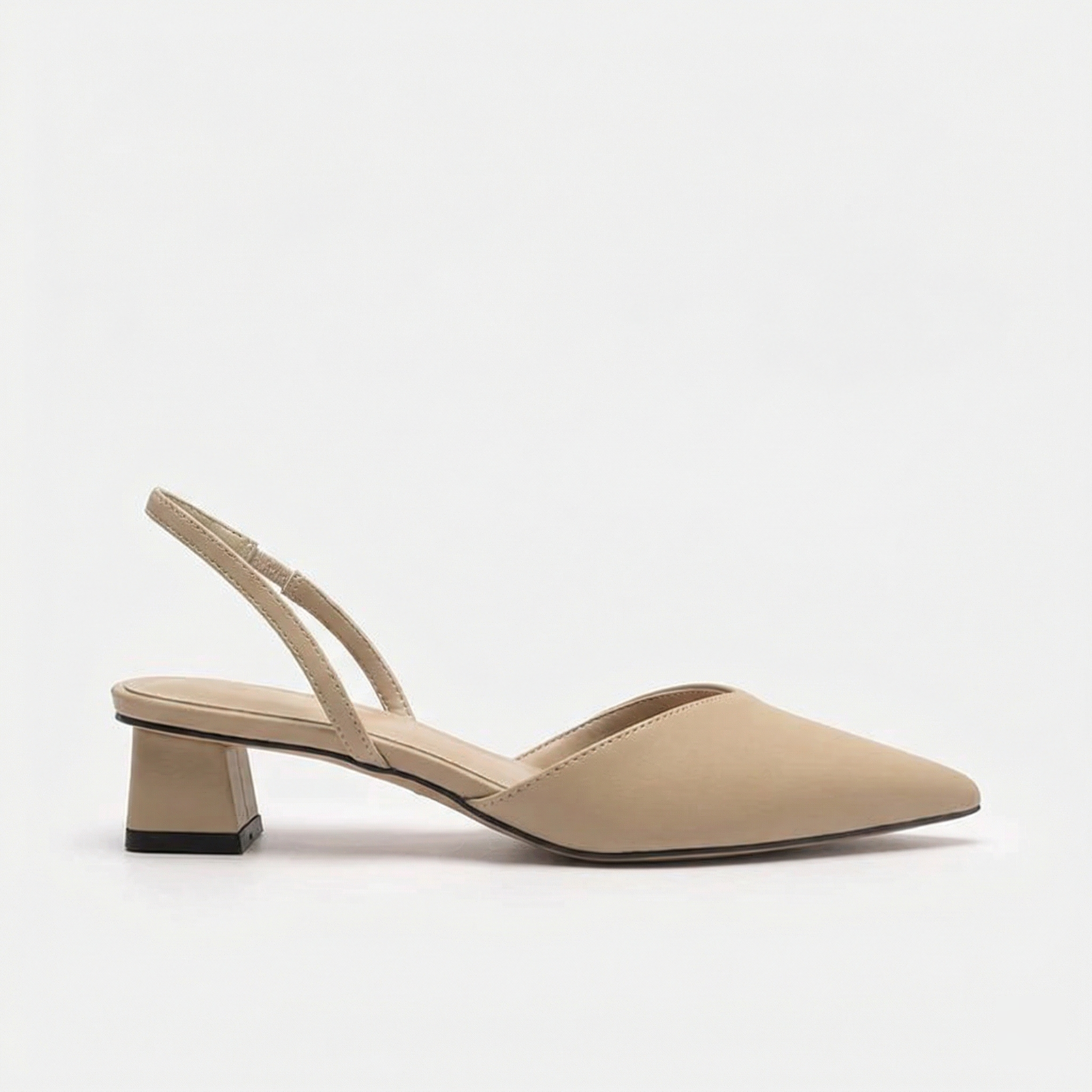 R&B Damen Slingback Pumps Spitz Geschlossen mit Absatz