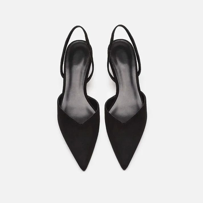 R&B Damen Slingback Pumps Spitz Geschlossen mit Absatz