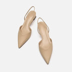 R&B Damen Slingback Pumps Spitz Geschlossen mit Absatz