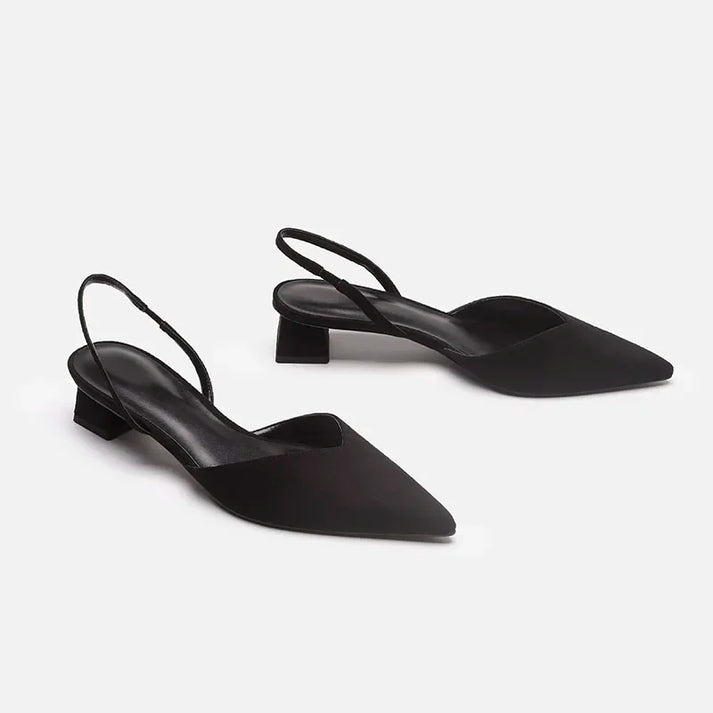 R&B Damen Slingback Pumps Spitz Geschlossen mit Absatz