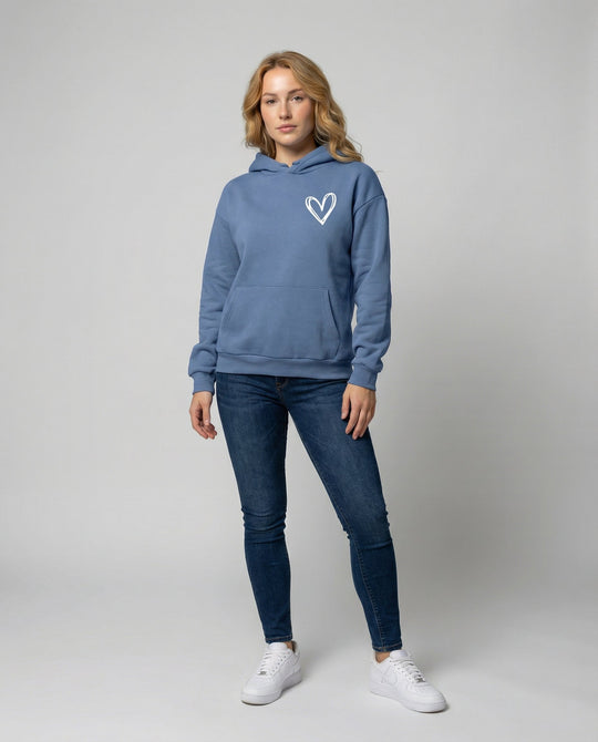 Kapuzenpullover Herzdruck Damen | R&B