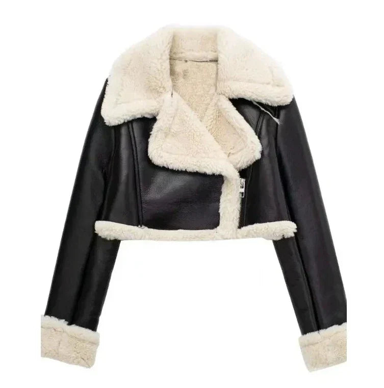 R&B | robuste fleecegefütterte kurze Jacke
