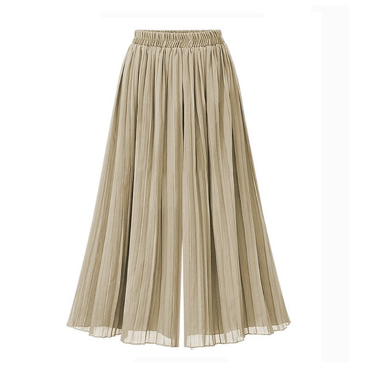 R&B - Damenhose mit weitem Bein und Mesh-Detail