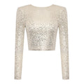 R&B | Elegantes Pailletten-Cropped-Top