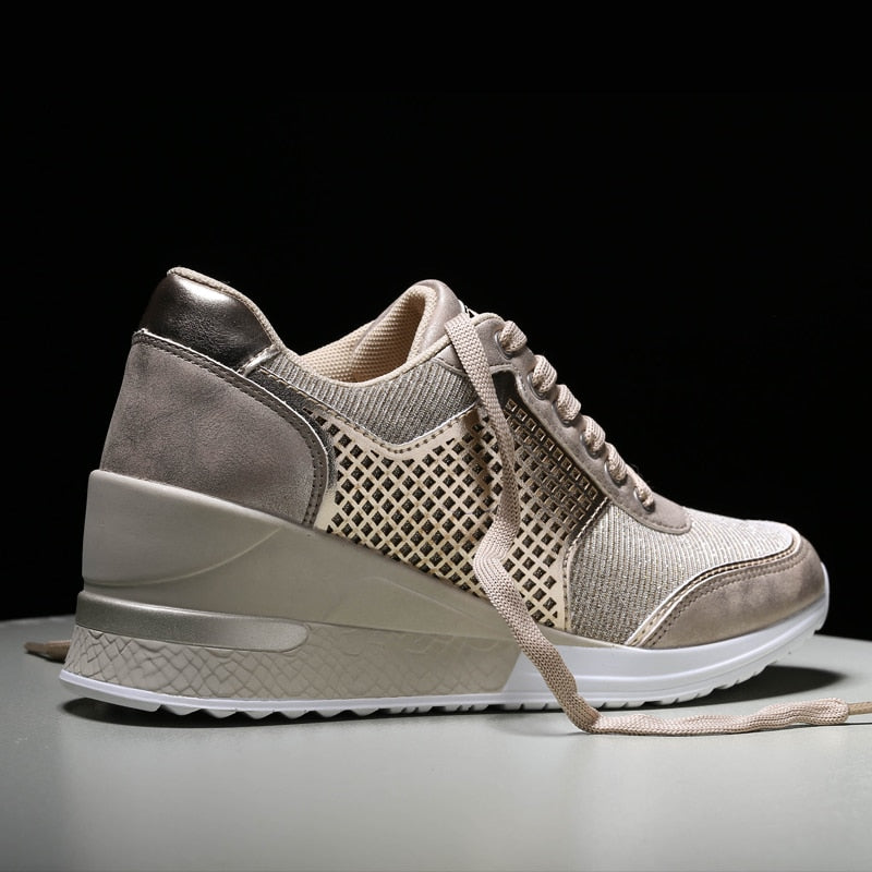 Damen Wedge-Heels mit Schnürverschluss R&B
