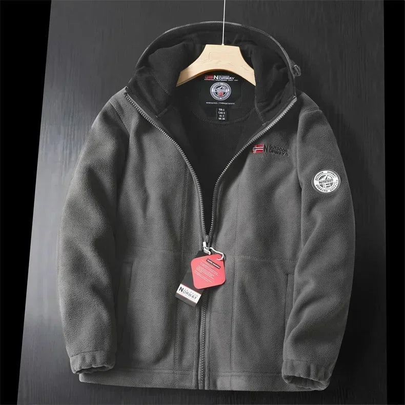 R&B | Extra warme Zip Kapuzenjacke