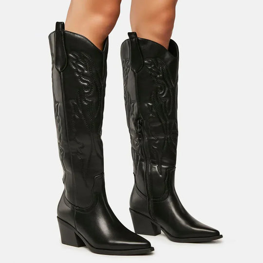 R&B | Robuste Cowboystiefel Bis Zum Knie