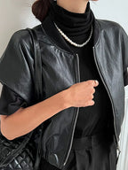 R&B | Lederjacke Eng & Trendy