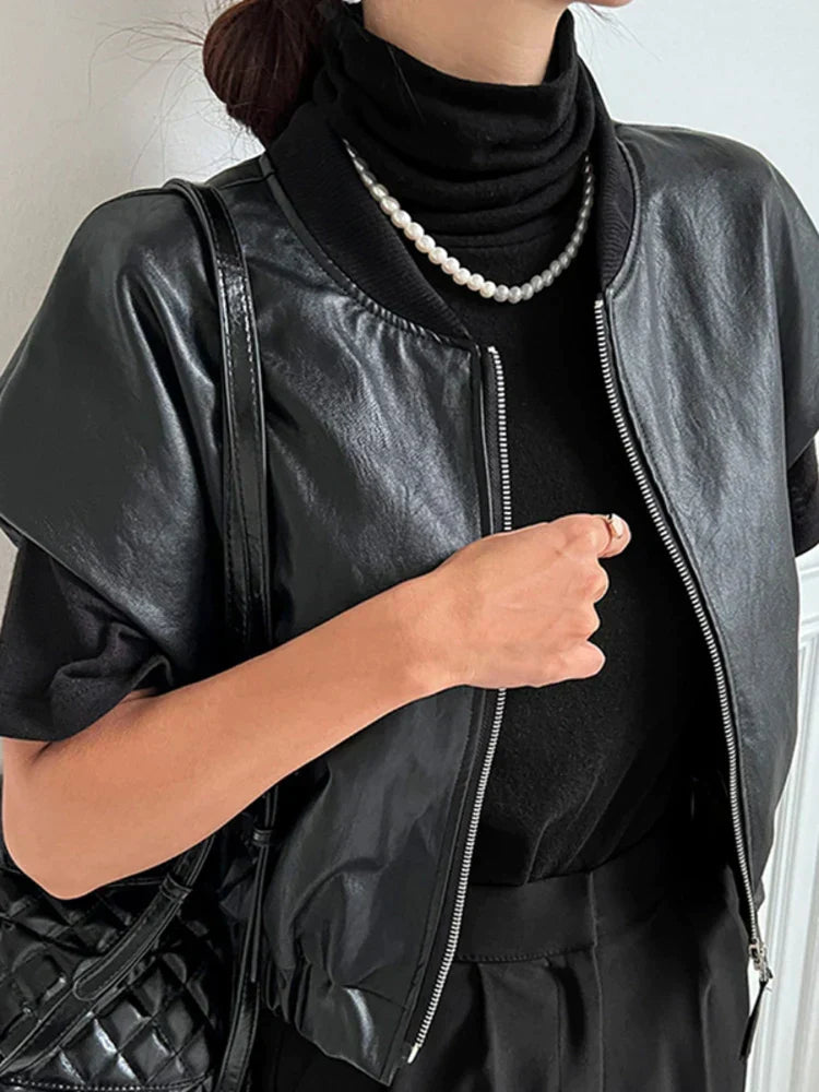 R&B | Lederjacke Eng & Trendy