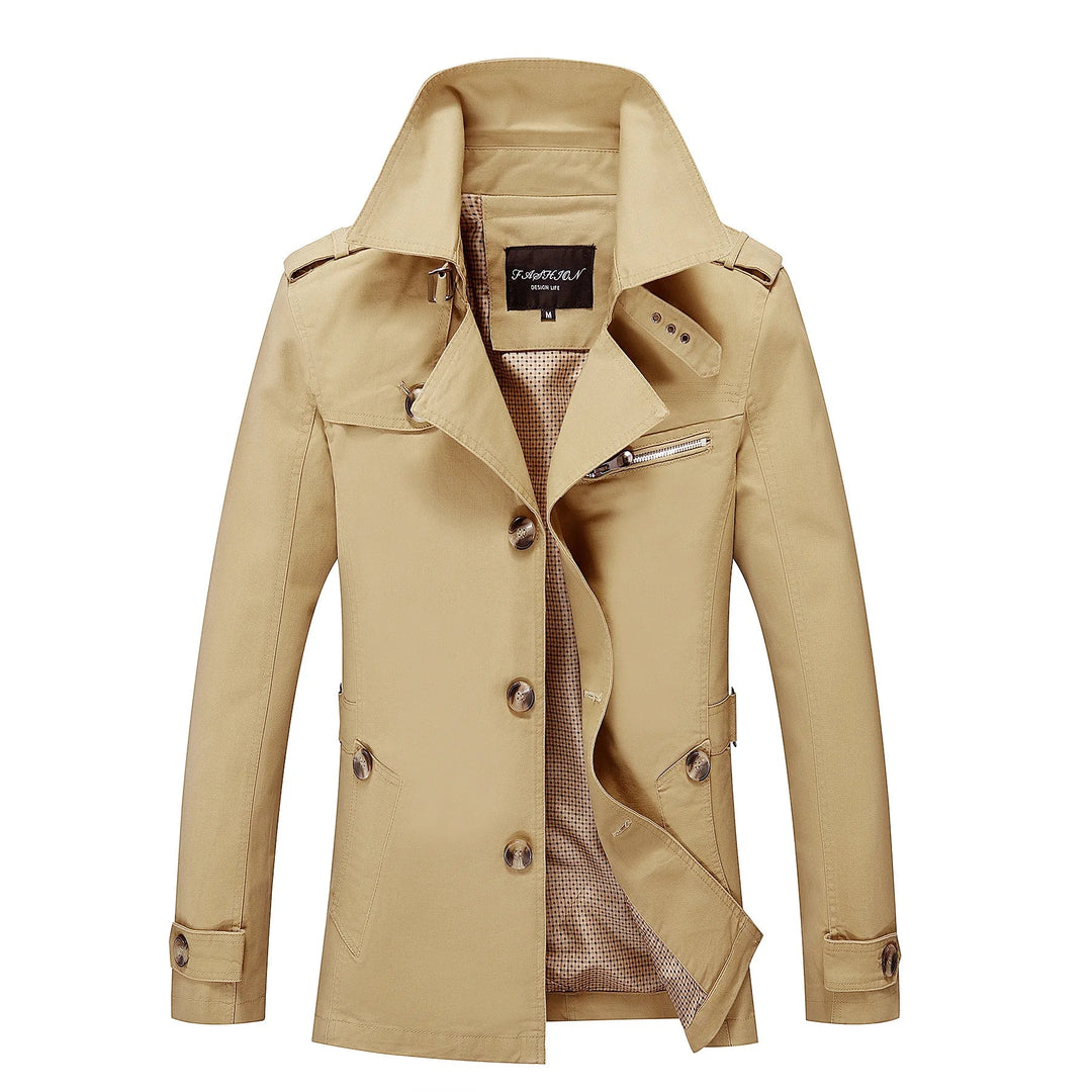 R&B - Stylischer langer Herbst-Trenchcoat für Herren