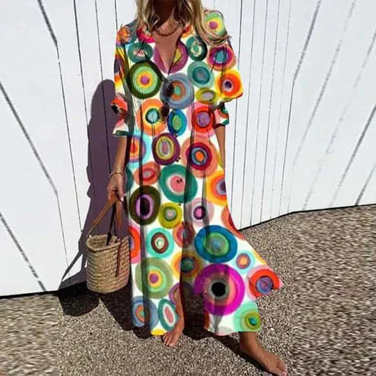 R&B | Luxuriöses Frühlings-Bohemian-Kleid