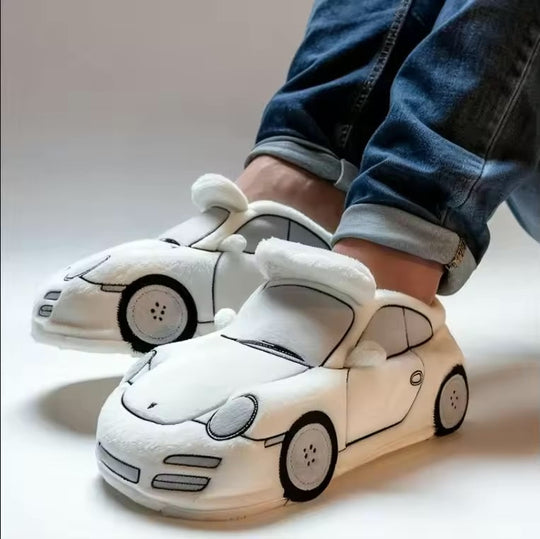 Damen Pantoffeln mit Auto-Inspiriertem Design & Rutschfester Sohle | R&B