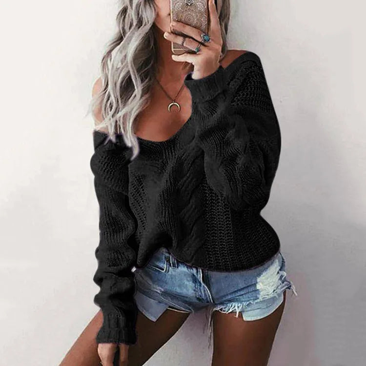 R&B | Damen Oversize Strickpullover mit Langen Ärmeln