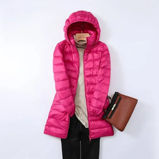 R&B | faltbare Pufferjacke - stilvolle isolierte Jacke mit abnehmbarem Kapuze