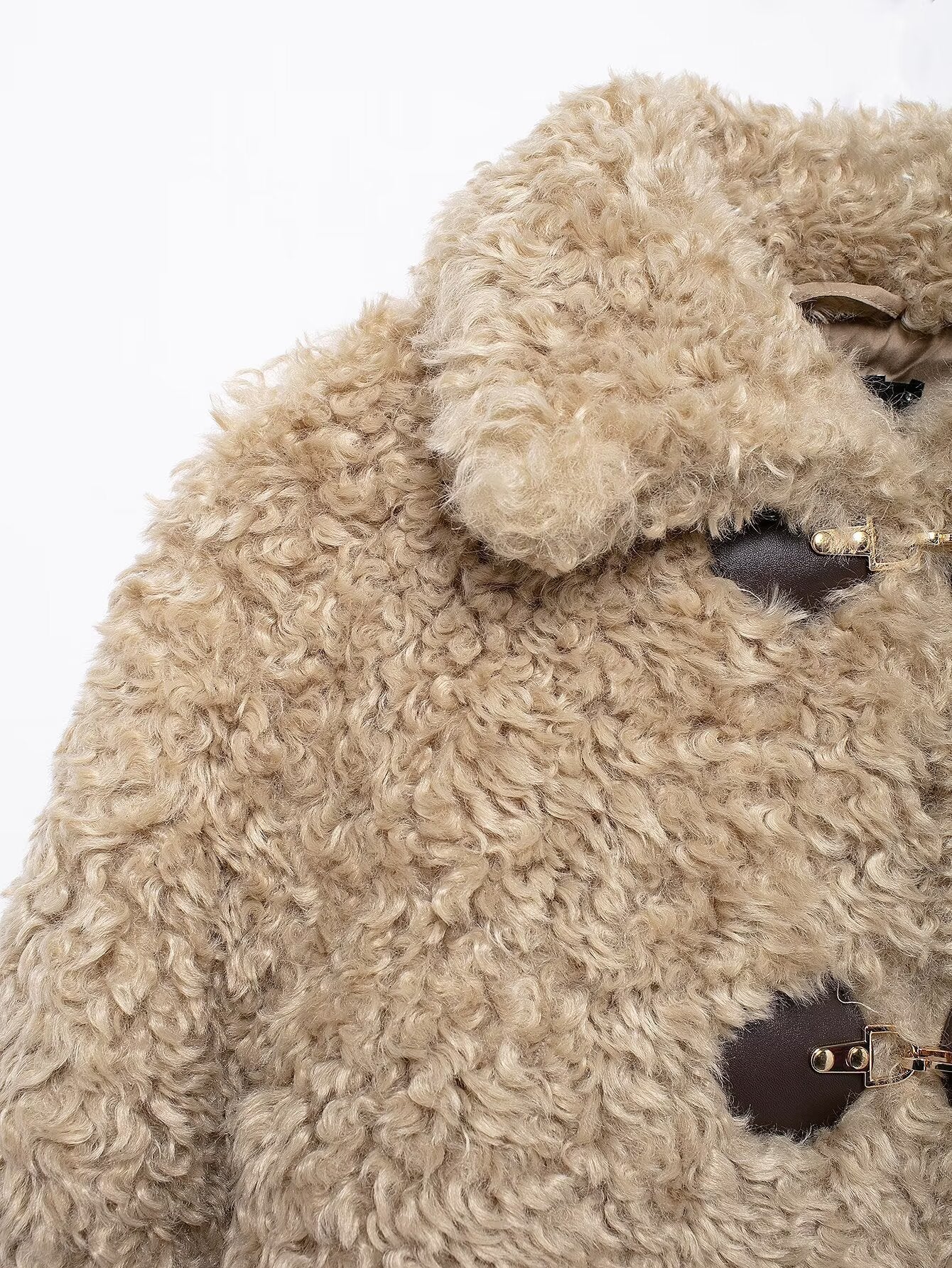 R&B | Teddyjacke für Damen mit Keren Schnallenverschluss