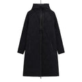R&B | Lässige Knielange Jacke mit Reißverschlussdetail