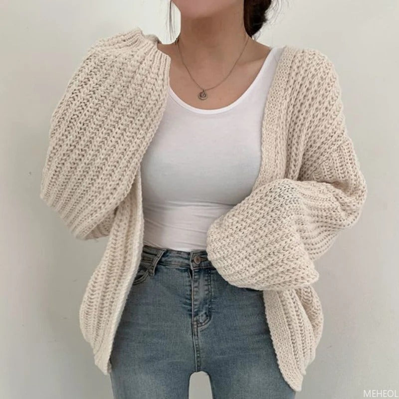 R&B | Oversized Chunky Strickjacke