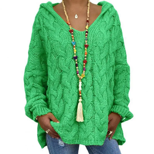 R&B | Oversize Kabelstrickpullover Kabelstrick Weich und Lässig