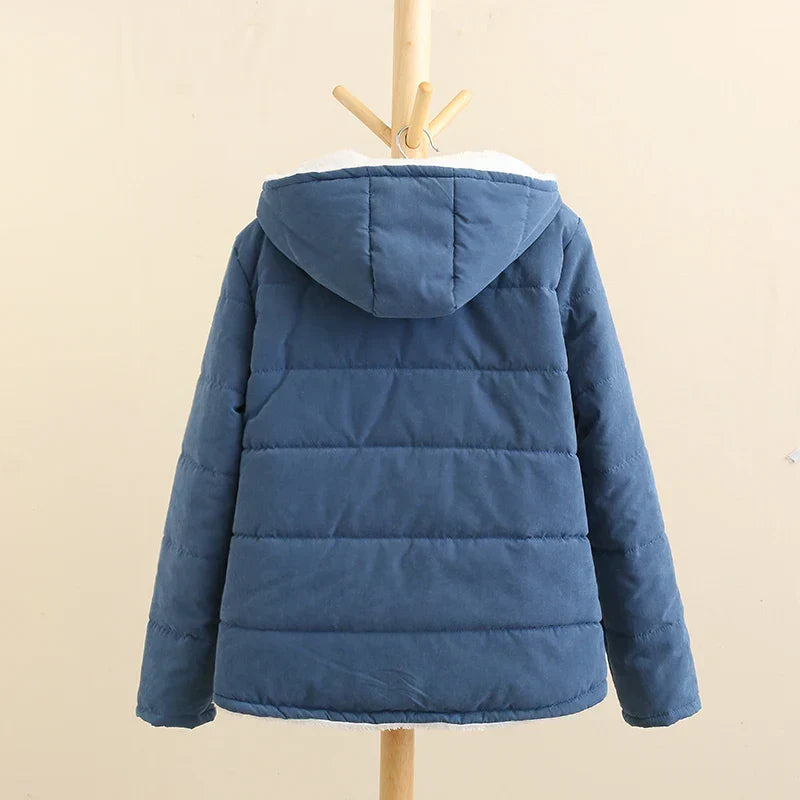 R&B | Winter Kapuzen Fleece-Gefütterte Jacke