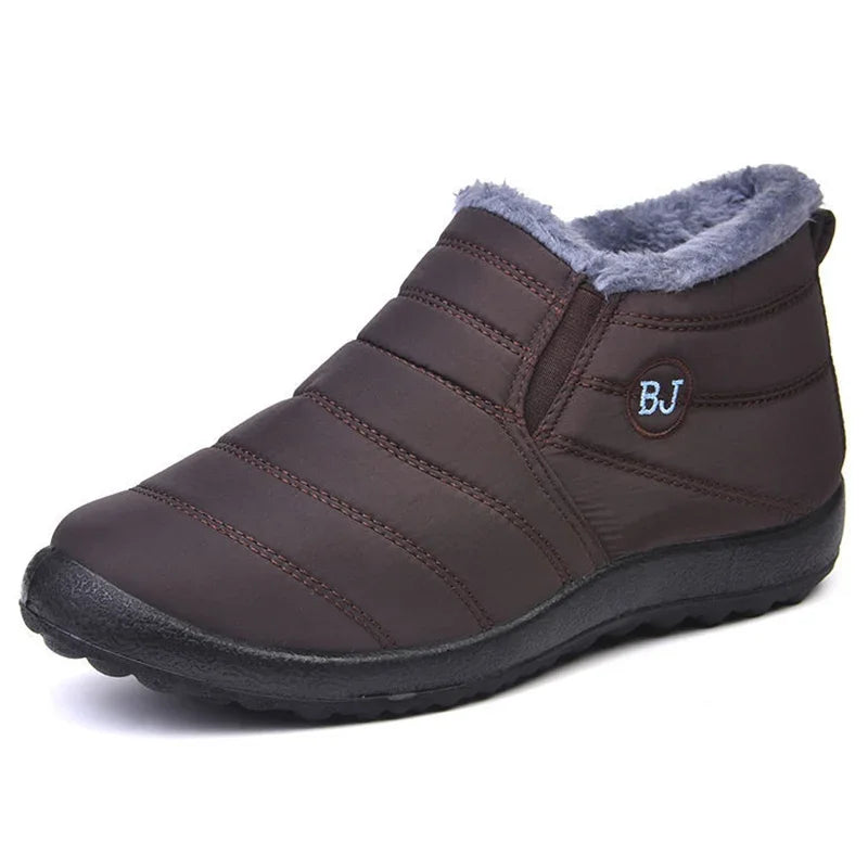 R&B | Stiefeletten Gequiltet Slip on Wasserabweisend Plüsch Futter Langlebiger Sitz