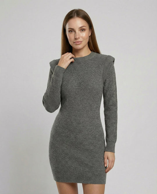 Elegantes Figurbetontes Strick Midikleid | R&B