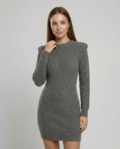 Elegantes Figurbetontes Strick Midikleid | R&B