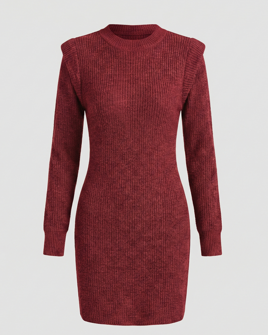Elegantes Figurbetontes Strick Midikleid | R&B