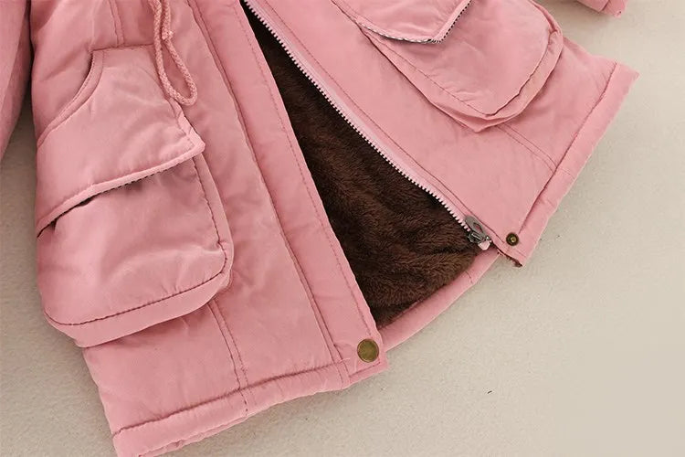 EB | Damen Parkajacke mit Kapuze und Fleecefutter mit Taschen