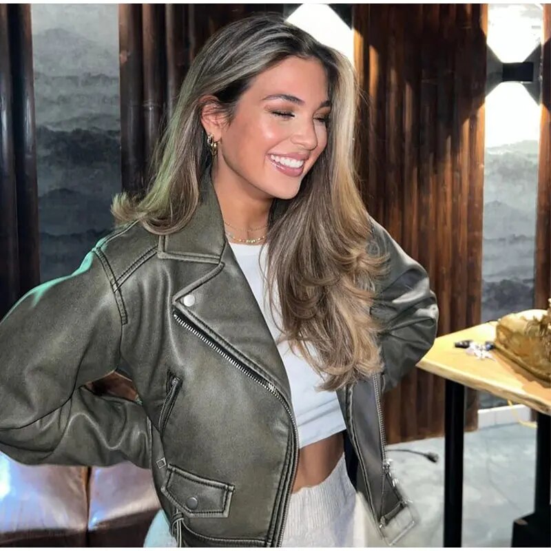 jacke mit Gürtel
