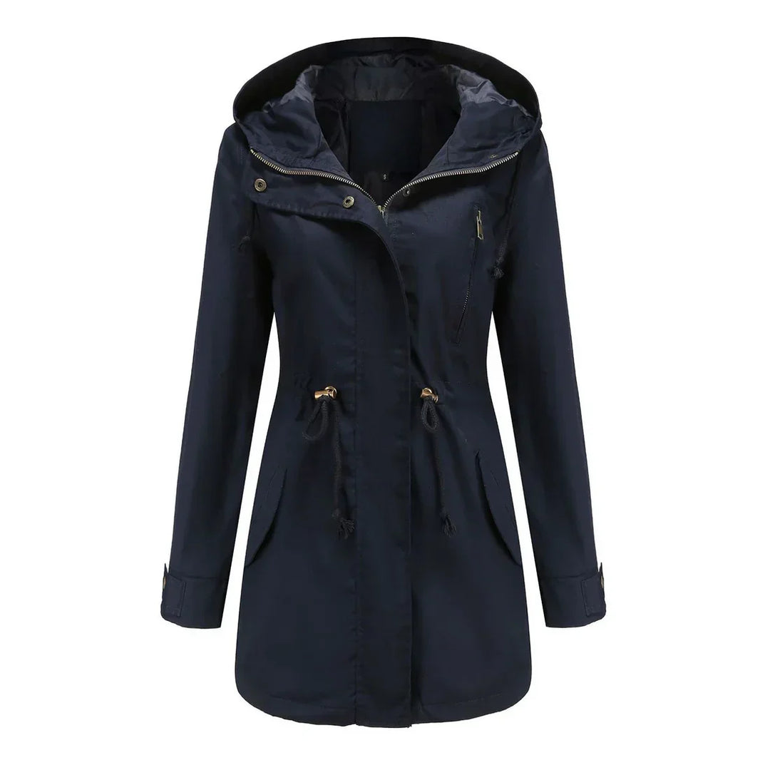 R&B | Damen Elegante Wasserdichte Regenjacke Für Outdoor Aktivitäten