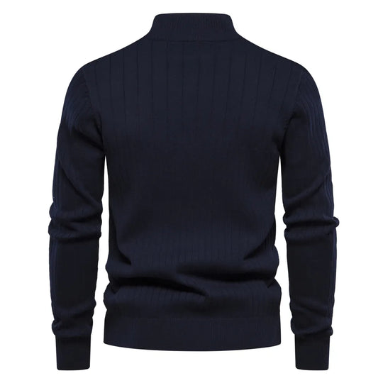 R&B | Strickjacke mit Half-zip Wollmischung Elegant, Warm