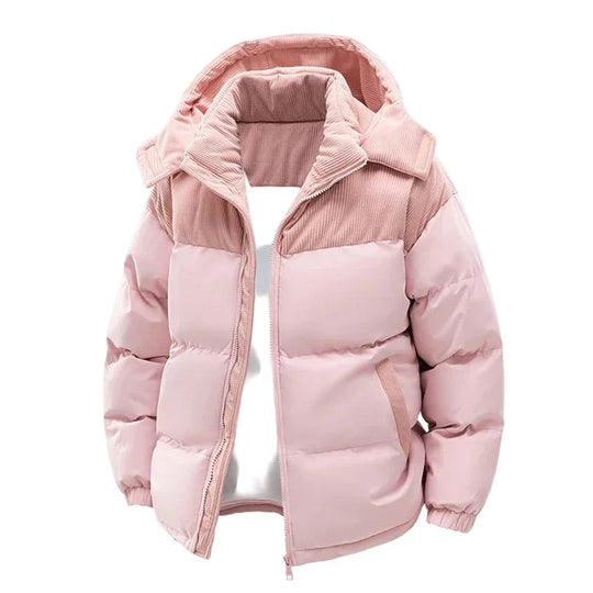 R&B | Winter Steppjacke mit Kapuze - Modische Outdoorjacke für Kalte Tage