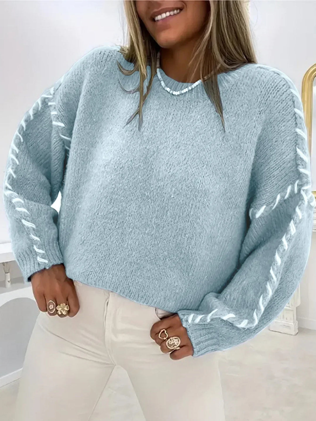 R&B | Warmes Lässiges Jersey für Herbst Winter