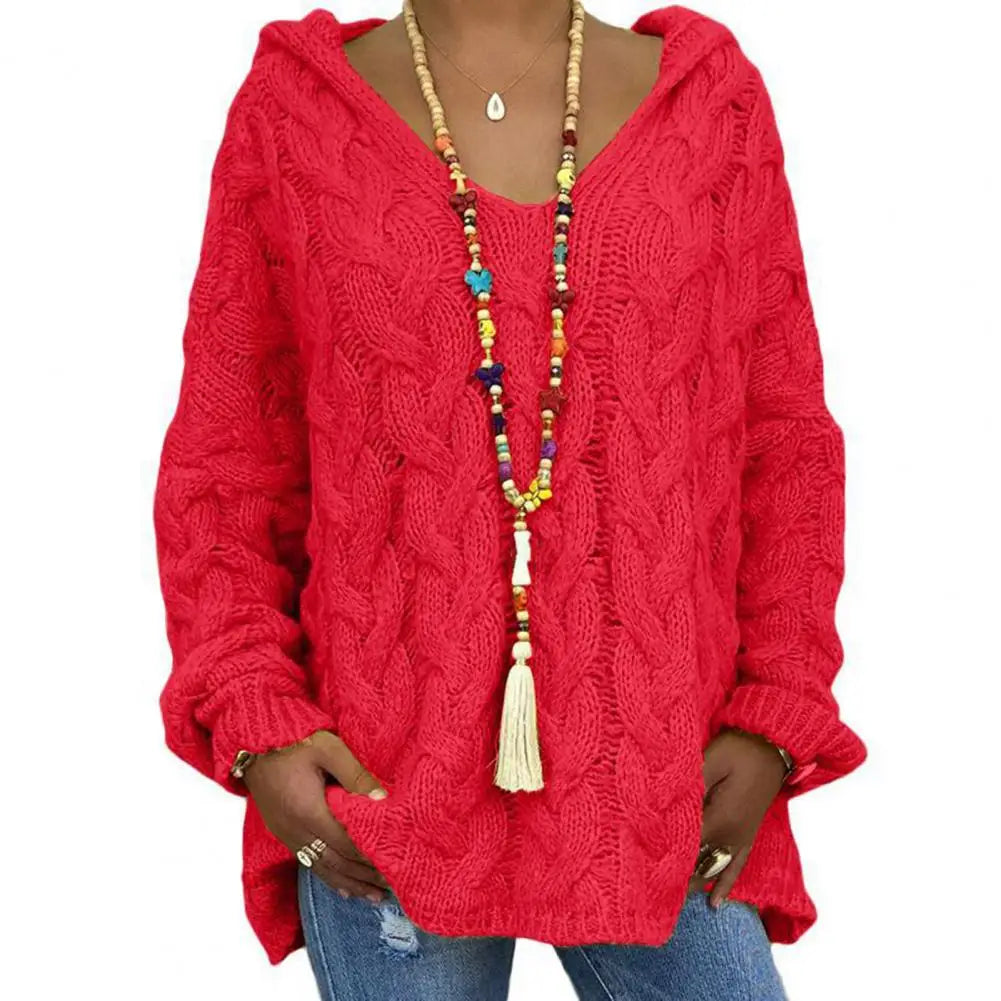 R&B | Oversize Kabelstrickpullover Kabelstrick Weich und Lässig