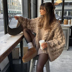 R&B | Oversized Gestickter Weicher Pullover